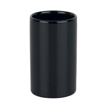 Mundspülbecher Spirella Tube - black - Top-Produkte: Wäschekörbe, Duschvorhänge, WC-Deckel, Seifenspender, Duschbrausen, Badezimmerteppiche & mehr - Top-Marken: Spirella, Laufen, Diaqua, Grohe, Geberit , Kleine Wolke & Co. - Fehr Badshop Schweiz