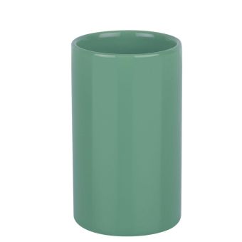 Mundspülbecher Spirella Tube - moss-green - Top-Produkte: Wäschekörbe, Duschvorhänge, WC-Deckel, Seifenspender, Duschbrausen, Badezimmerteppiche & mehr - Top-Marken: Spirella, Laufen, Diaqua, Grohe, Geberit , Kleine Wolke & Co. - Fehr Badshop Schweiz