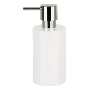 Seifenspender Spirella Tube - white - Top-Produkte: Wäschekörbe, Duschvorhänge, WC-Deckel, Seifenspender, Duschbrausen, Badezimmerteppiche & mehr - Top-Marken: Spirella, Laufen, Diaqua, Grohe, Geberit , Kleine Wolke & Co. - Fehr Badshop Schweiz