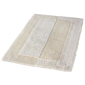Badteppich Kleine Wolke Eco Living Havanna, mit Wendeoptik - natur - 85 x 150 cm - Top-Produkte: Wäschekörbe, WC-Deckel, Duschvorhänge, Duschbrausen & mehr - Marken: Spirella, Sanilo, Wenko, Hansgrohe, Geberit & Co. - Fehr Badshop Schweiz