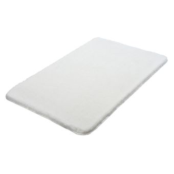 Badteppich Kleine Wolke Relax - polarweiss - 50 x 80 cm - Top-Produkte: Wäschekörbe, WC-Deckel, Duschvorhänge, Duschbrausen, Badezimmerteppiche & mehr - Marken: Spirella, Sanilo, Wenko, Hansgrohe, Geberit, Laufen & Co. - Fehr Badshop Schweiz