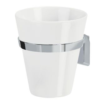 Becher mit Halterung Spirella Max Light zum Schrauben - Top-Produkte: Wäschekörbe, Duschvorhänge, WC-Deckel, Seifenspender, Duschbrausen, Badezimmerteppiche & mehr - Top-Marken: Spirella, Laufen, Diaqua, Grohe, Kleine Wolke & Co. - Fehr Badshop Schweiz