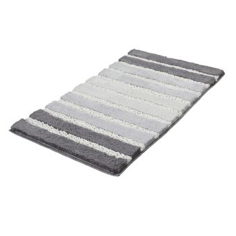 Badteppich Kleine Wolke Eco Living Phoenix - silbergrau - 60 x 100 cm - Top-Produkte: Wäschekörbe, WC-Deckel, WC-Bürsten, Duschvorhänge, Duschbrausen & mehr - Top-Marken: Spirella, Sanilo, Wenko, Hansgrohe, Geberit, Laufen, & Co. - Fehr Badshop Schweiz