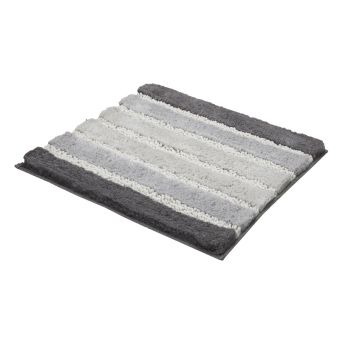 Badteppich Kleine Wolke Eco Living Phoenix - silbergrau - 60 x 60 cm - Top-Produkte: Wäschekörbe, WC-Deckel, WC-Bürsten, Duschvorhänge, Duschbrausen & mehr - Top-Marken: Spirella, Sanilo, Wenko, Hansgrohe, Geberit, Laufen, & Co. - Fehr Badshop Schweiz