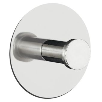 Klebehaken Spirella Punt-Round, Edelstahl poliert - Top-Produkte: Wäschekörbe, Duschvorhänge, WC-Deckel, Seifenspender, Duschbrausen, Badezimmerteppiche & mehr - Top-Marken: Spirella, Laufen, Diaqua, Grohe, Kleine Wolke & Co. - Fehr Badshop Schweiz