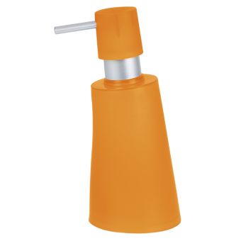 Seifenspender Spirella Move - frosty orange - Top-Produkte: Wäschekörbe, Duschvorhänge, WC-Deckel, Seifenspender, Duschbrausen, Badezimmerteppiche & mehr - Top-Marken: Spirella, Laufen, Diaqua, Grohe, Geberit , Kleine Wolke & Co. - Fehr Badshop Schweiz