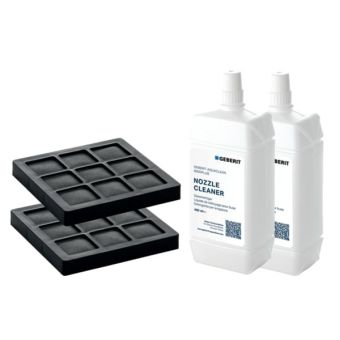 Set zu 2 Aktivkohlefilter & 2 Düsenreiniger für Dusch-WC Geberit AquaClean 8000plus & Balena 8000 - Top-Produkte: Wäschekörbe, Duschvorhänge, WC-Deckel, Seifenspender, Duschbrausen & mehr - Top-Marken: Spirella, Laufen, Diaqua & Co. - Fehr Badshop Schweiz