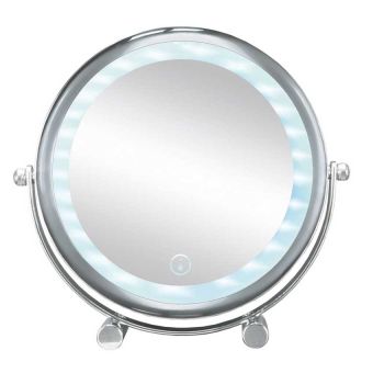 LED-Kosmetikspiegel Kleine Wolke Bright Mirror Shorty, 5-fache Vergrösserung, aus Metall verchromt & Glas - Top-Produkte: Wäschekörbe, Duschvorhänge, WC-Deckel, Seifenspender & mehr - Top-Marken: Spirella, Laufen, Diaqua & Co. - Fehr Badshop Schweiz