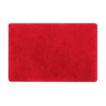 Badteppich Spirella Fino (superflauschig) - red - 50 x 80 cm - Top-Produkte: Wäschekörbe, WC-Deckel, Badezimmerteppiche, Duschvorhänge, Duschbrausen, Badmöbel & mehr - Top-Marken: Kleine Wolke, Wenko, Geberit, Hansgrohe & Co - Fehr Badshop Schweiz