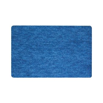 Flauschiger blauer Badteppich Spirella GOBI 55x65 cm – weiche, rutschfeste Badematte mit meliertem Flor für gemütliche Wohlfühlmomente im Badezimmer - Fehr Badshop Schweiz