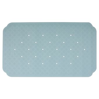 Badewanneneinlage Spirella Ruby in Hellblau 70 x 40 cm - aus Natur-Kautschuk - mit starken Saugnäpfen - Fehr Badshop Schweiz