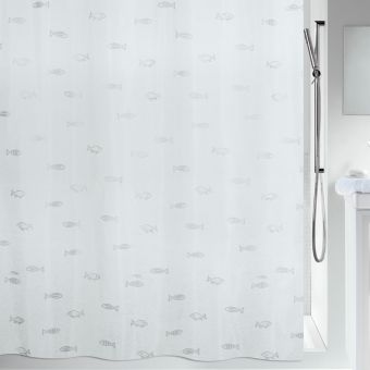 Spirella Duschvorhang Kos - 120 x 200 cm - Top-Produkte: Wäschekörbe, WC-Deckel, Badezimmerteppiche, Duschvorhänge, Duschbrausen, Badmöbel & mehr - Top-Marken: Kleine Wolke, Spirella, Wenko, Geberit, Hansgrohe & Co - Fehr Badshop Schweiz