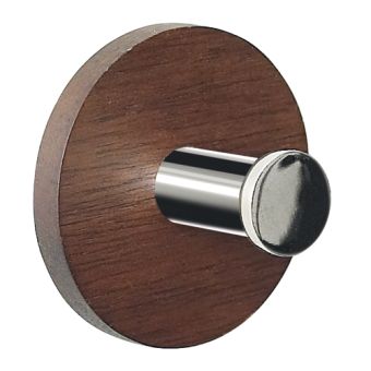 Klebehaken Spirella Punt-Round aus Walnuss - Top-Produkte: Wäschekörbe, Duschvorhänge, WC-Deckel, Seifenspender, Duschbrausen, Badezimmerteppiche & mehr - Top-Marken: Spirella, Laufen, Diaqua, Hansgrohe, Geberit , Kleine Wolke & Co. - Fehr Badshop Schweiz