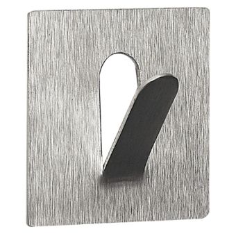 Klebehaken Spirella Punzo-Square, Edelstahl gebürstet - Top-Produkte: Wäschekörbe, Duschvorhänge, WC-Deckel, Seifenspender, Duschbrausen, Badezimmerteppiche & mehr - Top-Marken: Spirella, Laufen, Diaqua, Grohe, Kleine Wolke & Co. - Fehr Badshop Schweiz