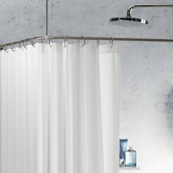 Duschvorhangstange Spirella Slim - 170 x 75 cm - Top-Produkte: Wäschekörbe, Duschvorhänge, WC-Deckel, Seifenspender, Duschbrausen, Badezimmerteppiche & mehr - Top-Marken: Spirella, Laufen, Diaqua, Grohe, Geberit , Kleine Wolke & Co. - Fehr Badshop Schweiz