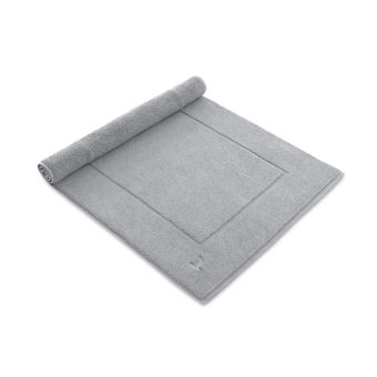 Badteppich Möve Basic - silver - 60 x 130 cm - Top-Produkte: Wäschekörbe, WC-Deckel, WC-Bürsten, Badteppiche, Duschbrausen, Badmöbel & mehr - Top-Marken: Kleine Wolke, Wenko, Spirella, Sanilo, Geberit, Hansgrohe, Laufen & Co - Fehr Badshop Schweiz