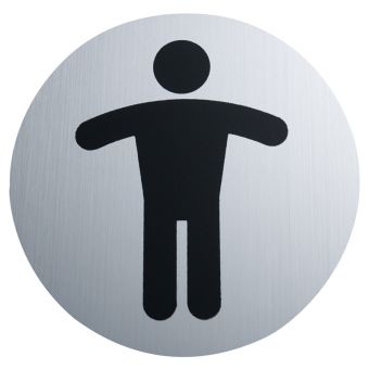 Türschild Diaqua Mann aus Kunststoff - matt gebürstet - Top-Produkte: Wäschekörbe, Duschvorhänge, WC-Deckel, Seifenspender, Duschbrausen, Badezimmerteppiche & mehr - Top-Marken: Spirella, Laufen, Diaqua, Grohe, Kleine Wolke & Co. - Fehr Badshop Schweiz