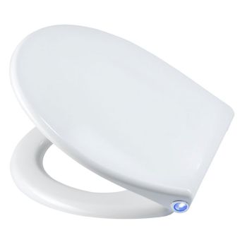 WC-Sitz Diaqua Perth LED aus Duroplast, weiss, mit Absenkautomatik - Top-Produkte: Wäschekörbe, Duschvorhänge, WC-Deckel, Seifenspender, Duschbrausen, Badteppiche & mehr - Top-Marken: Spirella, Laufen, Diaqua, Grohe & Co. - Fehr Badshop Schweiz