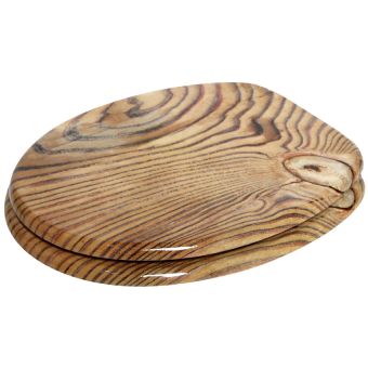 WC-Sitz Sanilo Grain aus Holzfaserplatten (MDF), mit Absenkautomatik - Top-Produkte: Wäschekörbe, Duschvorhänge, WC-Deckel, Seifenspender, Duschbrausen, Badteppiche & mehr - Top-Marken: Spirella, Laufen, Diaqua, Grohe & Co. - Fehr Badshop Schweiz