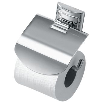 WC-Papierhalter mit Deckel Bodenschatz Chic 96 - Top-Produkte: Wäschekörbe, Duschvorhänge, WC-Deckel, Seifenspender, Duschbrausen, Badezimmerteppiche & mehr - Top-Marken: Spirella, Laufen, Diaqua, Grohe, Geberit , Kleine Wolke & Co. - Fehr Badshop Schweiz