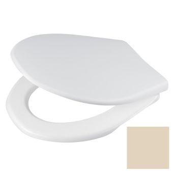 WC-Sitz Haro Sanaform Lux aus Polypropylen, bahamabeige - Top-Produkte: Wäschekörbe, Duschvorhänge, WC-Deckel, Seifenspender, Duschbrausen, Badezimmerteppiche & mehr - Top-Marken: Spirella, Laufen, Diaqua, Grohe, Kleine Wolke & Co. - Fehr Badshop Schweiz