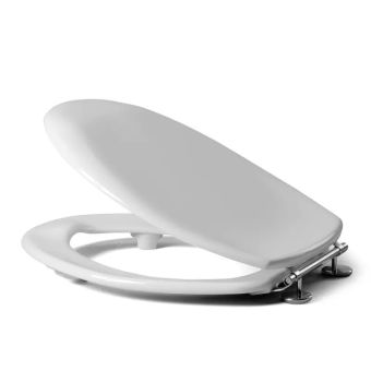 WC-Sitz Haro Sanimed 59 aus Duroplast, weiss - Top-Produkte: Wäschekörbe, Duschvorhänge, WC-Deckel, Seifenspender, Duschbrausen, Badezimmerteppiche & mehr - Top-Marken: Spirella, Laufen, Diaqua, Grohe, Geberit , Kleine Wolke & Co. - Fehr Badshop Schweiz