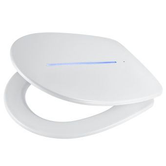 WC-Sitz Diaqua Sidney LED aus Duroplast, weiss, mit Absenkautomatik - Top-Produkte: Wäschekörbe, Duschvorhänge, WC-Deckel, Seifenspender, Duschbrausen, Badteppiche & mehr - Top-Marken: Spirella, Laufen, Diaqua, Grohe & Co. - Fehr Badshop Schweiz