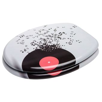 WC-Sitz Sanilo Play Music aus Holzfaserplatten mit Absenkautomatik - Fehr Badshop Schweiz