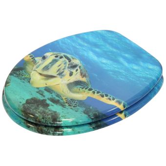 WC-Sitz Sanilo Schildkröte aus Holzfaserplatten mit Absenkautomatik - Fehr Badshop Schweiz