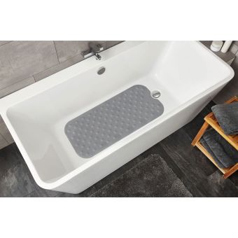 Badewanneneinlage Kleine Wolke Eco Living Formosa - anthrazit - 40 x 90 cm - Top-Produkte: Wäschekörbe, WC-Deckel, WC-Bürsten, Duschvorhänge, Duschbrausen & mehr - Top-Marken: Spirella, Sanilo, Wenko, Hansgrohe, Geberit, Laufen, & Co. - Fehr Badshop Schwe