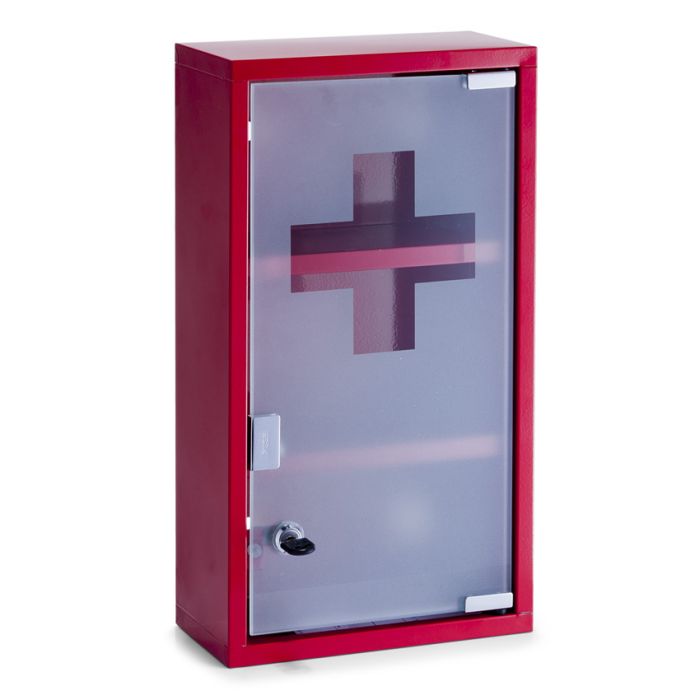 Medizinschrank Zeller Present - 25x12x45 cm - rot | Fehr Badshop