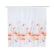 Duschvorhang Flamingo & Palmen – 180x180 Cm, Polyester, Mit 12 Haken – Tropische Badezimmer-Deko