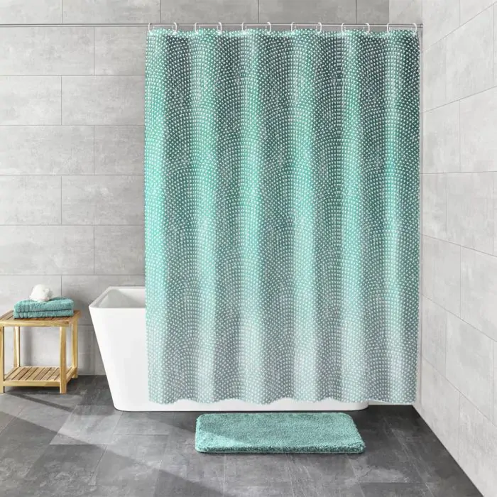 Duschvorhang „Bubble“ Marineblau – PEVA, Wasserdicht, 180 X 200 Cm | PVC-frei