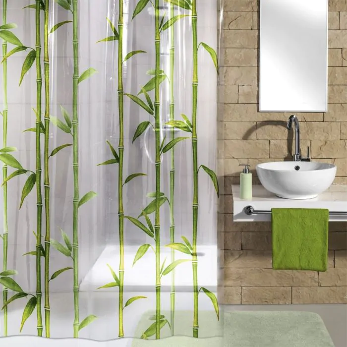 Kleine Wolke Duschvorhang Bambus - 180x200 cm - kaufen | Fehr Badshop