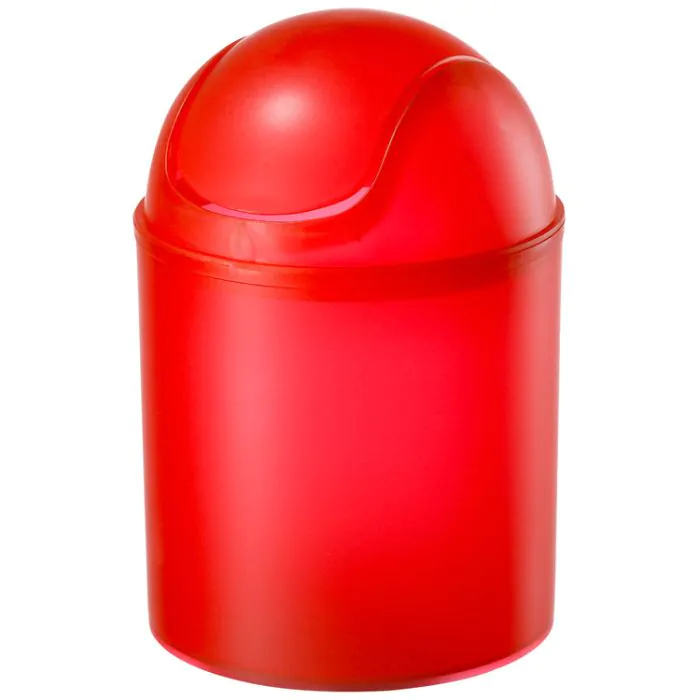 Abfalleimer Diaqua Trend Frosted - rot - 2 Liter