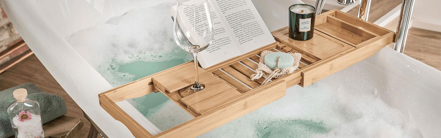 Perfekte Badewannenablage f&uuml;r entspannendes Bad - Fehr Badshop