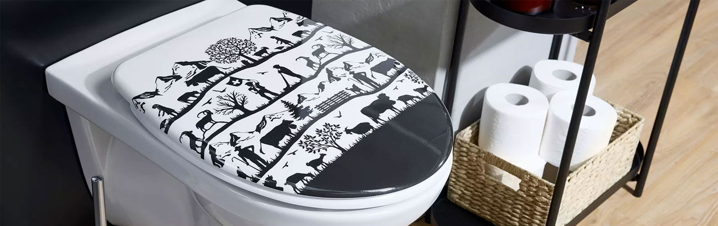 WC-Sitz mit Absenkautomatik und Easy-Cleaning-Funktion